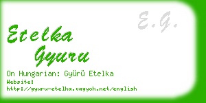 etelka gyuru business card