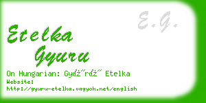 etelka gyuru business card